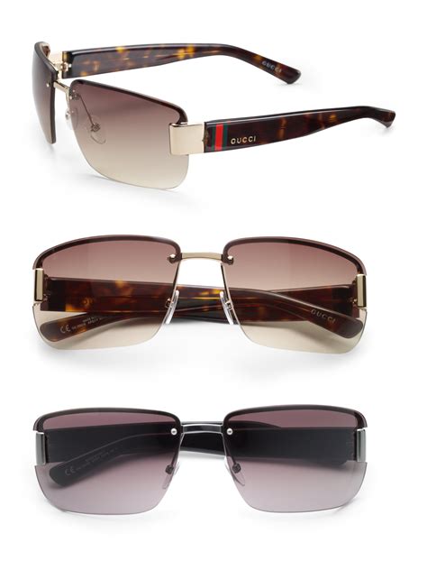 rimless sunglasses gucci|gucci rimless sunglasses men's.